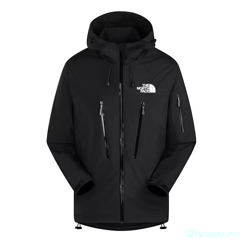 2025 The North Face Light Blue Long Waterproof Jacket