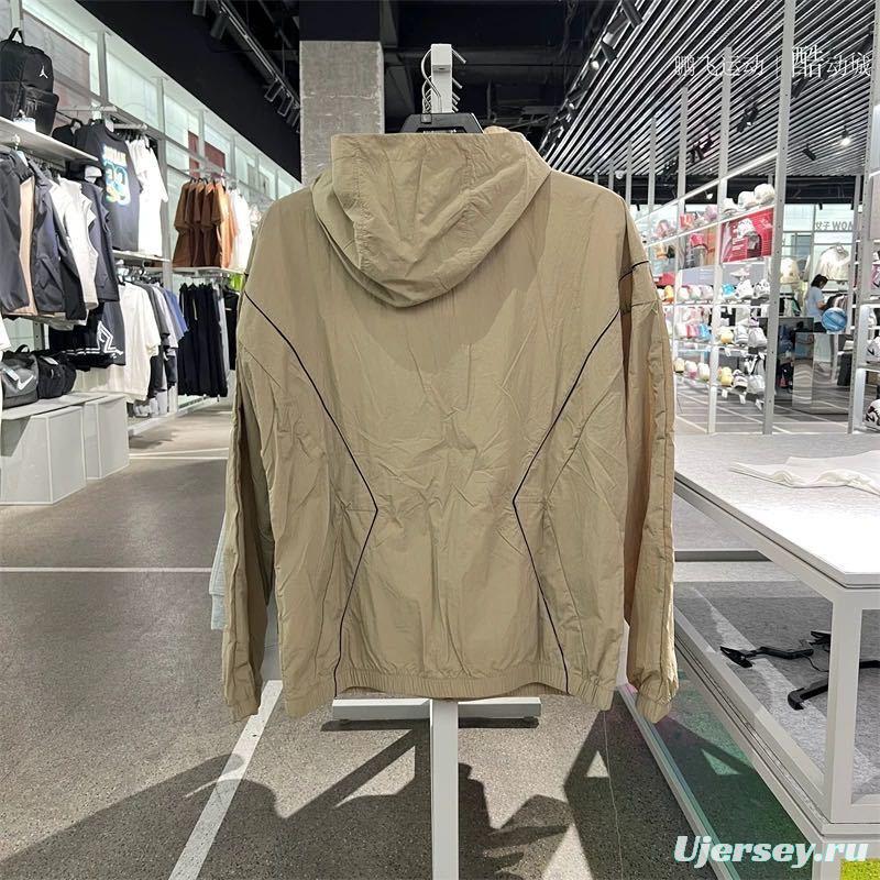 2025 NIKE Air Jordan Black Hoodie Windbreaker