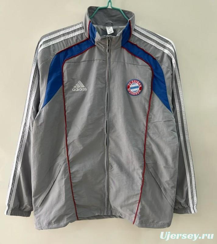 25/26 Bayern Munich Grey Windbreaker Windbreaker