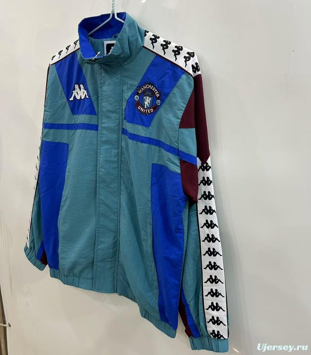 25/26 Manchester United 1967 Style Blue Windbreaker