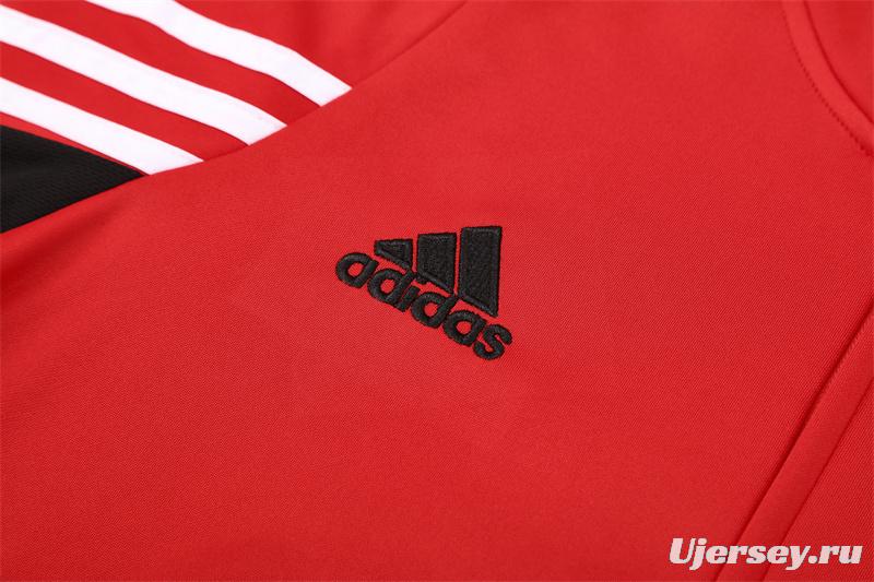 Retro 03/04 AC Milan Red Half Zipper Jacket