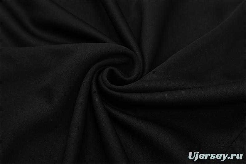 Retro 05/06 AC Milan Black Half Zipper Jacket+Long Pants