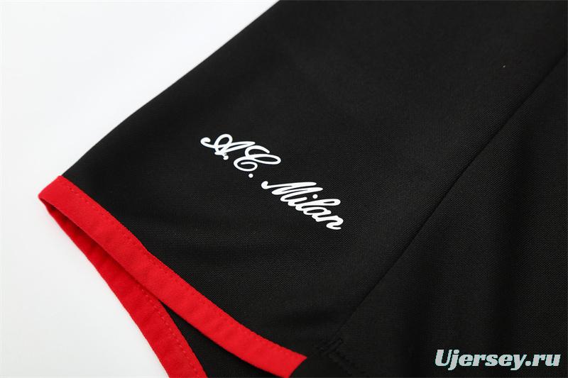 Retro 05/06 AC Milan Black Half Zipper Jacket