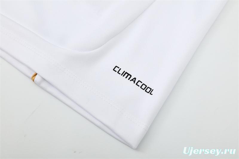 Retro 11/12 Real Madrid White Half Zipper Jacket+Long Pants