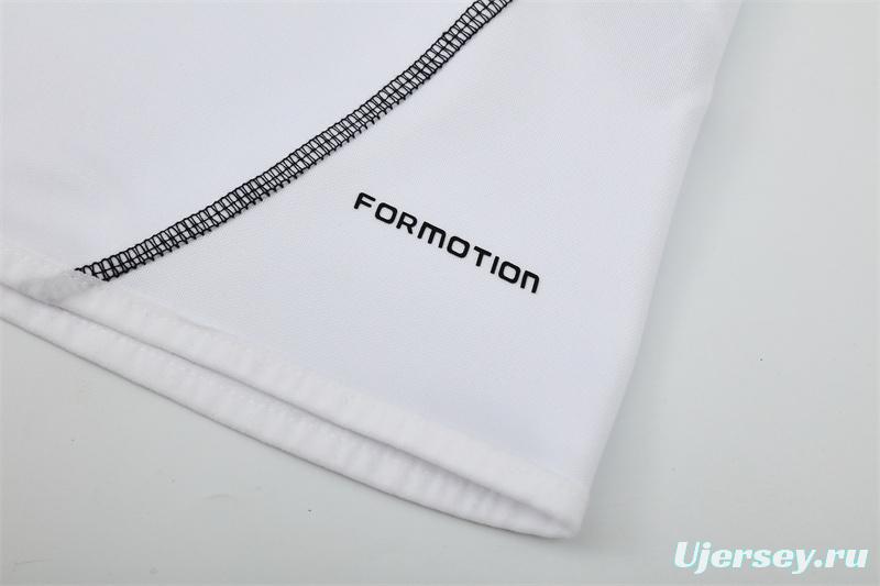 Retro 13/14 Real Madrid White Half Zipper Jacket