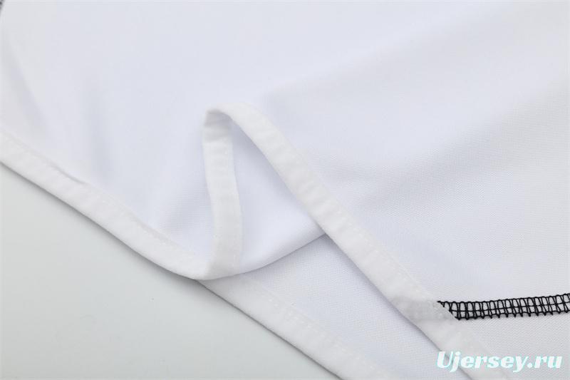 Retro 13/14 Real Madrid White Half Zipper Jacket