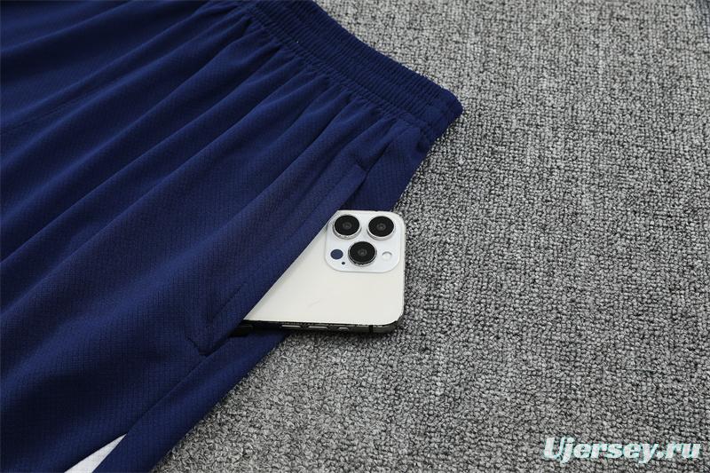 25/26 Tottenham Hotspur Royal Blue with XS Short Sleeve+Soccer Shorts