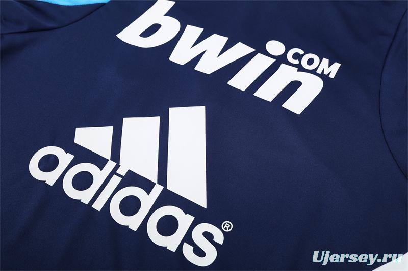 Retro 09/10 Real Madrid Royal Blue Half Zipper Jacket