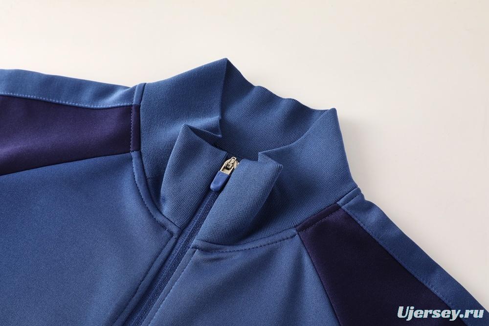 2025 NIKE Blue/Green/Black Full Zipper Jacket + Long Pants