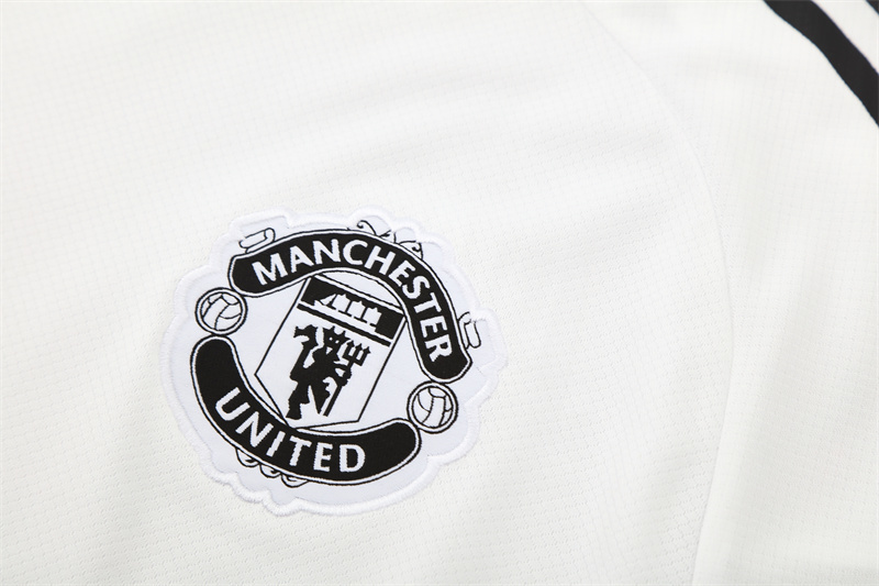 25/26 Manchester United White Purple Short Sleeve+Soccer Shorts