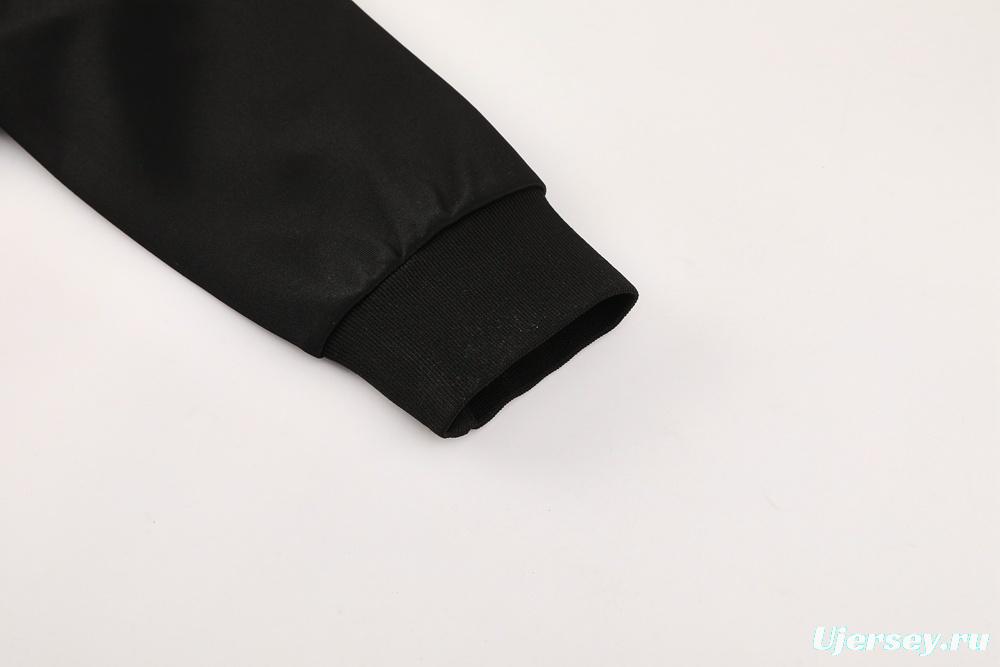 2025 Adidas Black Full Zipper Jacket + Long Pants