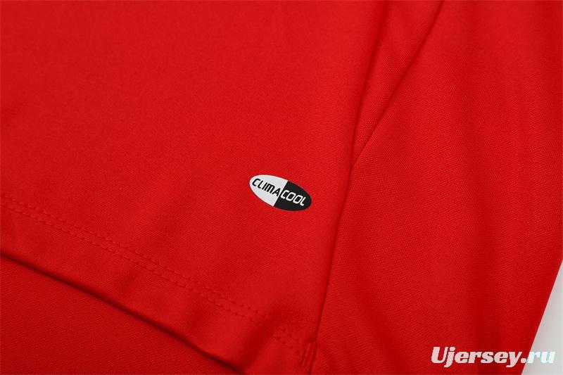 Retro 04/05 AC Milan Red Half Zipper Jacket