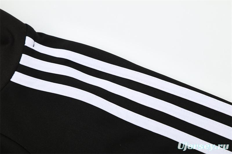 Retro 08/09 Real Madrid Black Half Zipper Jacket