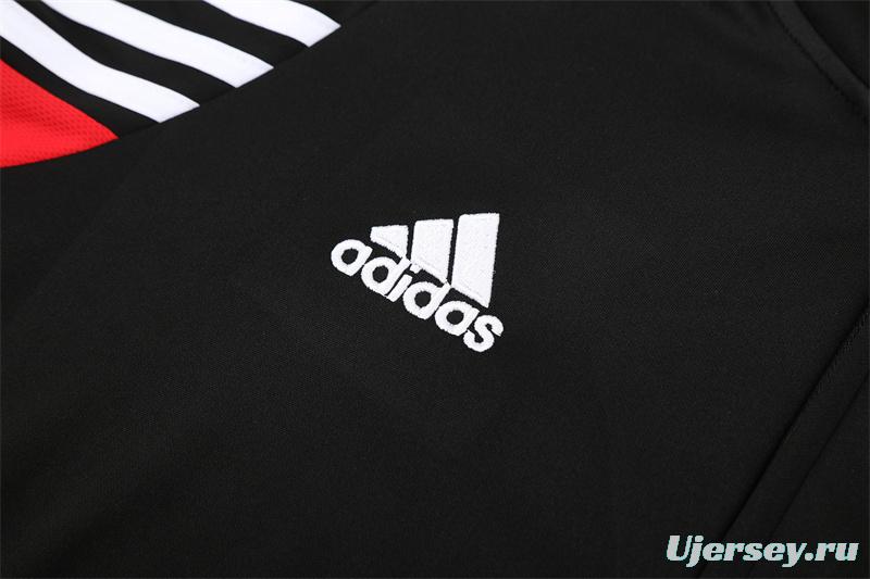 Retro 03/04 AC Milan Black Half Zipper Jacket