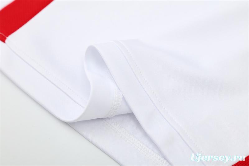 Retro 03/04 AC Milan White Half Zipper Jacket