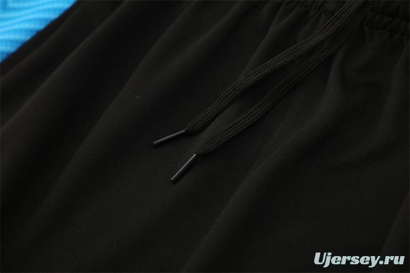 25/26 Napoli Light Blue Camouflage Half Zipper Jacket+Long Pants