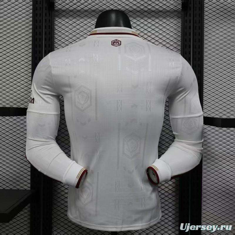 Player Version 25/26 Arsenal Third Long Sleeve White Jersey