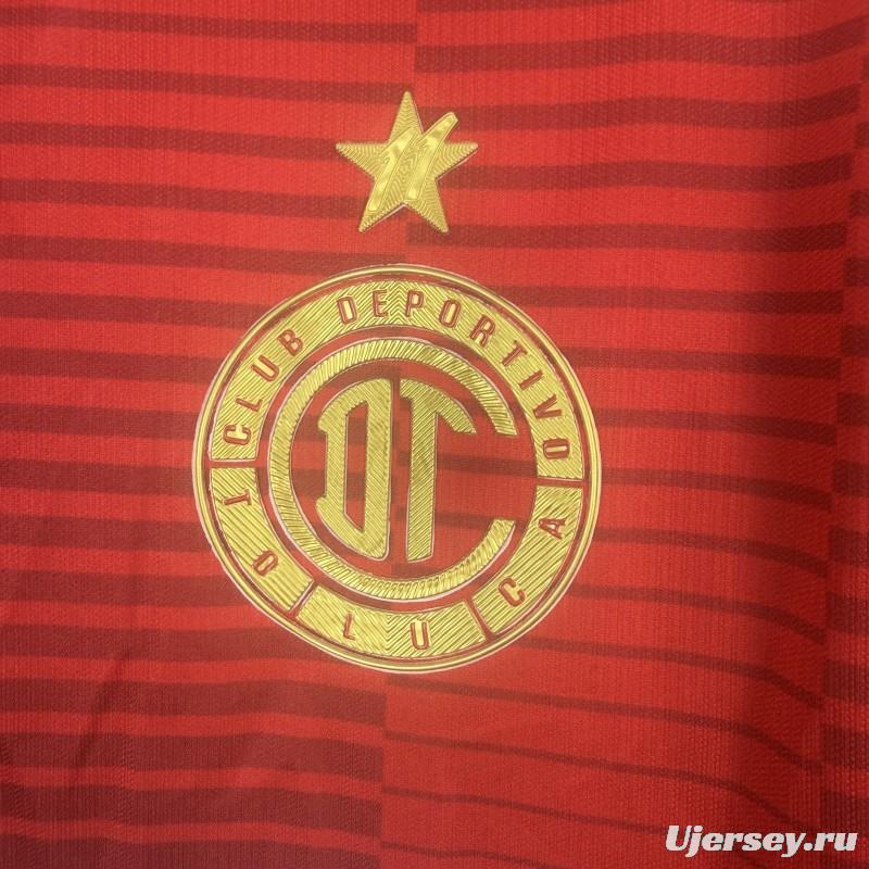Player Version 25/26 Deportivo Toluca FC Red Home  Jersey