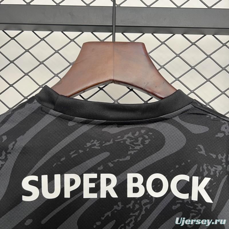 25/26 Kids Sporting Lisbon Goalkeeper Black Jersey