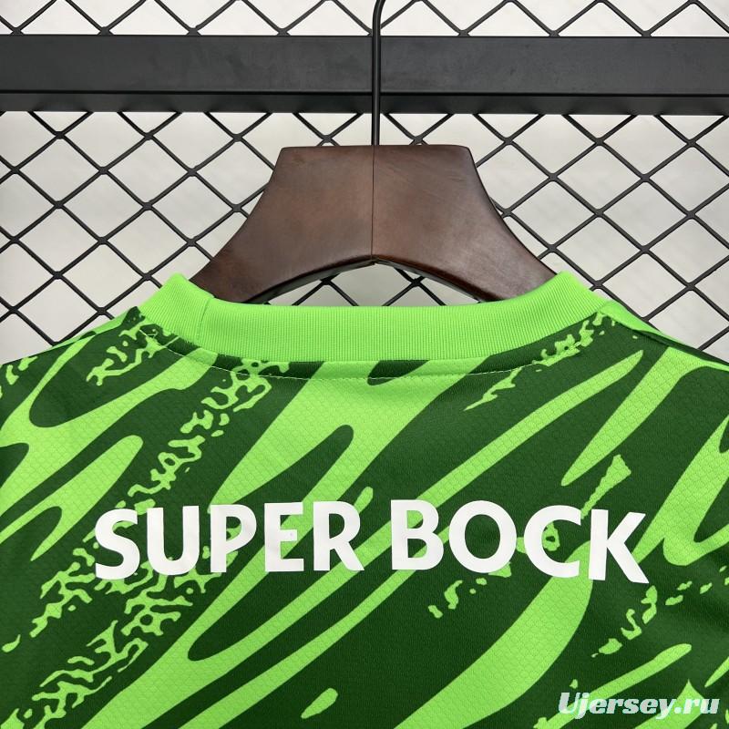 25/26 Kids Sporting Lisbon Goalkeeper Green Jersey