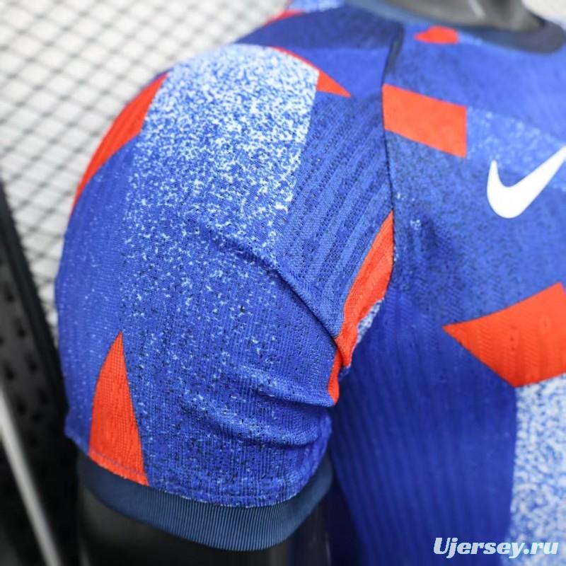 Player Version 25/26 FC Barcelona Blue with Abstract Geometric Pattern Jersey