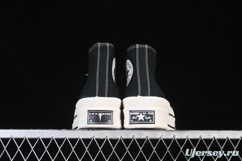 Rick Owens Drkshdw Converse Chuck 70 High Top Platform Casual Canvas Shoes - A06754C