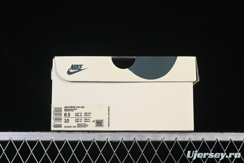 Nike Air Force 1'07 Mid Casual Shoes with Reflective Design and Full-Length Air Cushion - XL0236-235