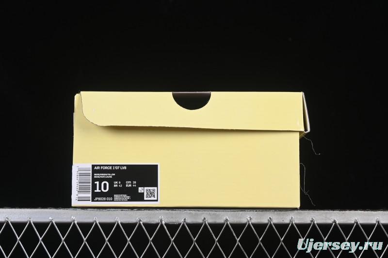 Nike Air Force 1 '07 Low Stone Island Collaboration Beige Green Floral Casual Sneakers - JP8028-010