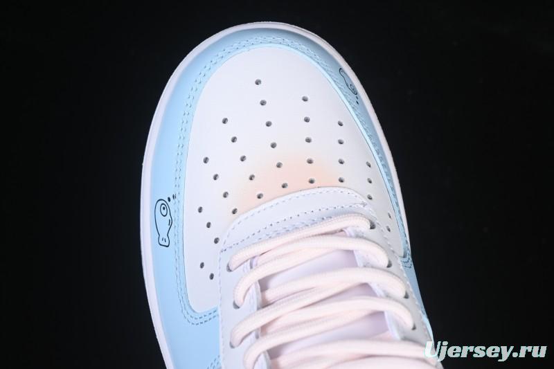 Nike Air Force 1 '07 Low Casual Sneakers with Custom Design - ZH0316-107