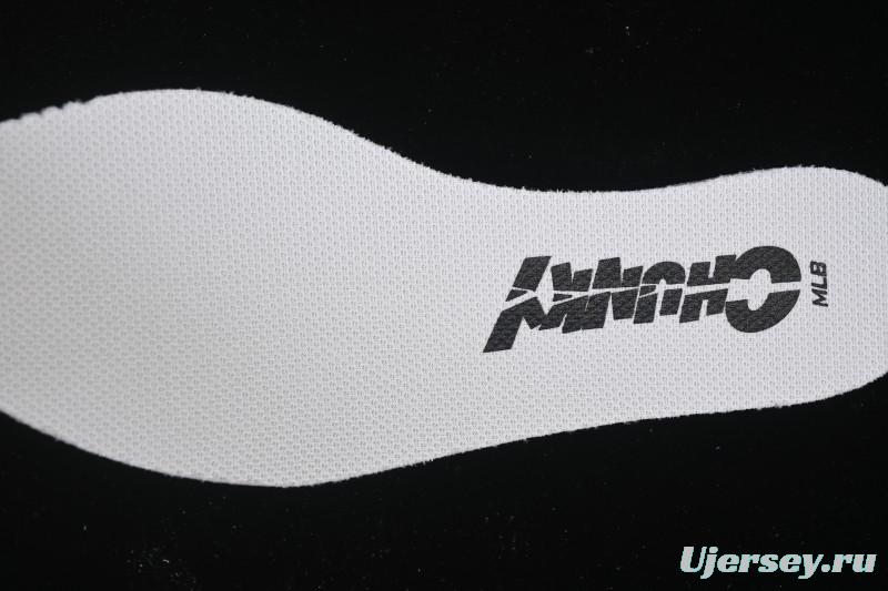 New York Yankees Chunky A Height-Increasing Thick Sole Casual Running Shoes - 3ASHW055N07WHS