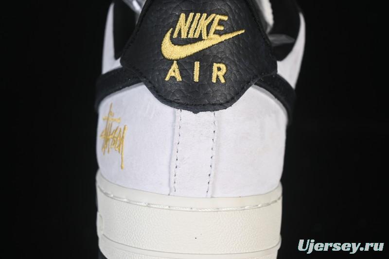 Nike Air Force 1'07 Low Casual Sneakers in White Black Gray - YF9511-805