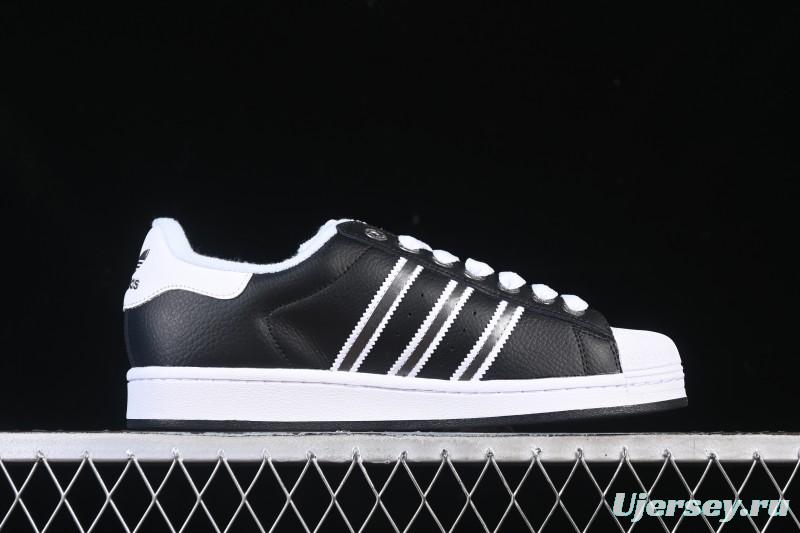 Adidas Superstar II J Casual Sneakers with Shell Toe Design - JQ0314