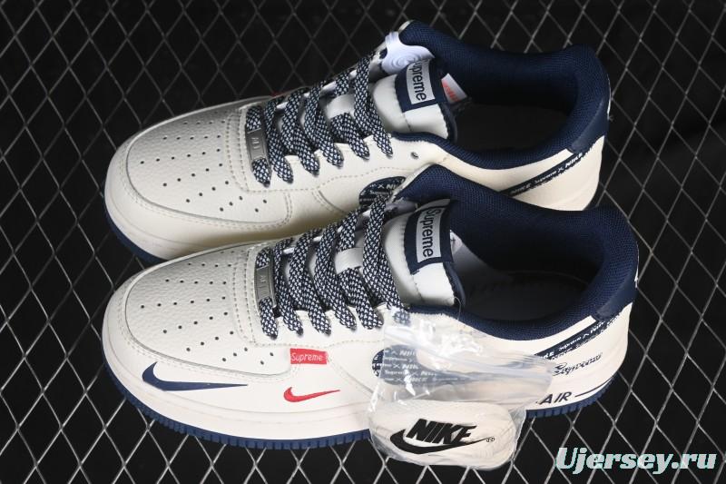 Nike Air Force 1'07 Low Collaboration Beige Camouflage Red Blue Hook Casual Skate Shoes - XD2588-609