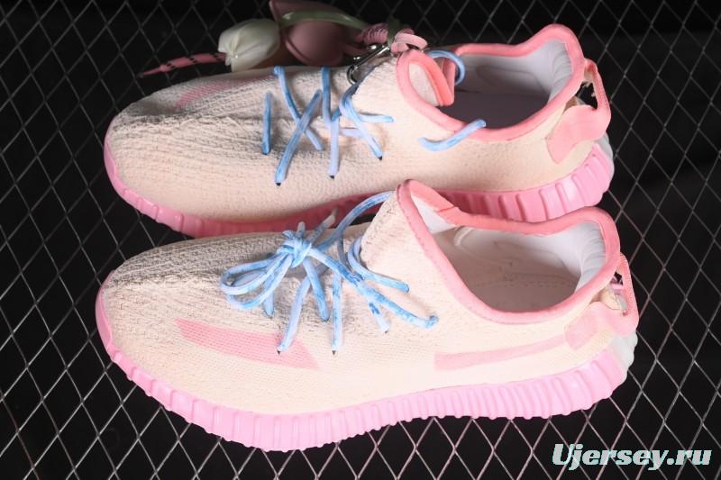 Adidas Yeezy 350 Boost V2 Running Shoes with Pink Watermelon Design - CP9366
