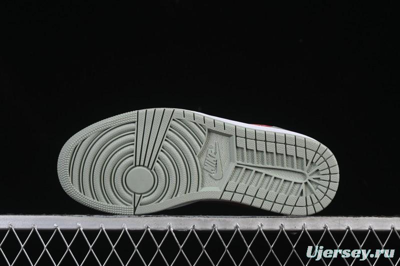 Nike Air Jordan 1 Low AJ1 White Green Red Low-top Casual Skate Shoes - 553558-133