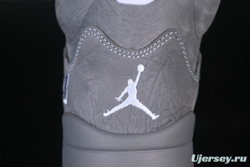 Nike Air Jordan 5 Retro Basketball Shoes with Wolf Grey Design - DD0587-002