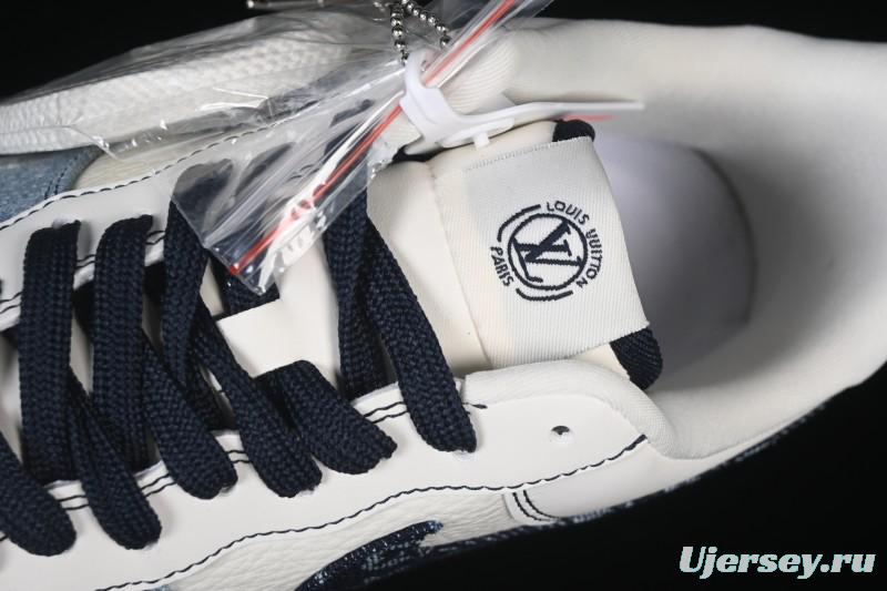 Nike Air Force 1 '07 Low LV Collaboration Denim Patchwork Casual Sneakers - SC0601-556