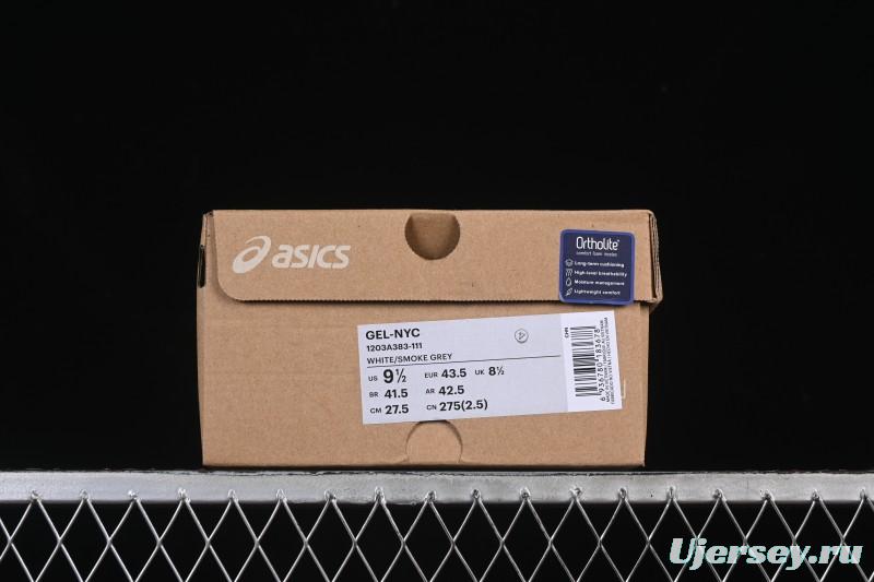 Asics Gel-NYC Retro Running Shoes with Breathable Mesh and Suede Upper - 1203A383-111