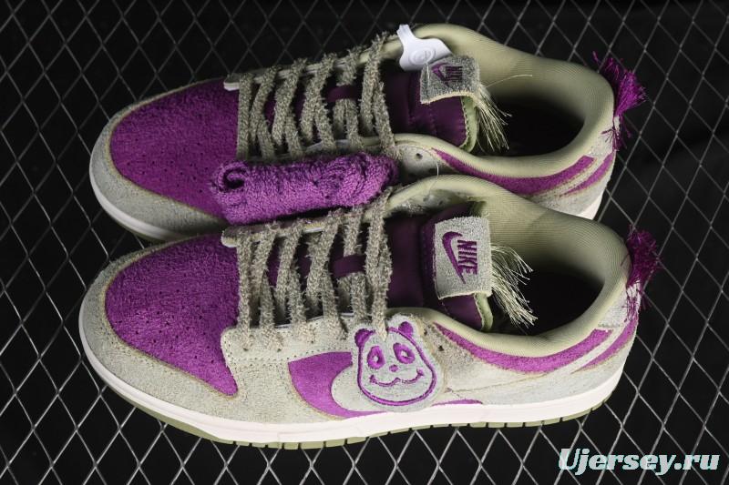 Nike Dunk Low Panda Viotech Green Purple Low-Top Casual Skate Shoes - IH7648-700