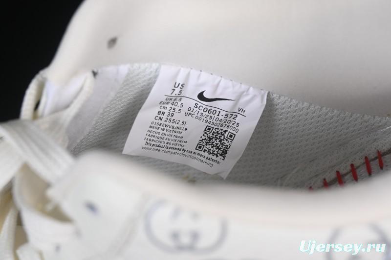 Nike Air Force 1'07 Low Gucci Collaboration White Red Blue Low-Top Casual Sneakers - SC0601-572