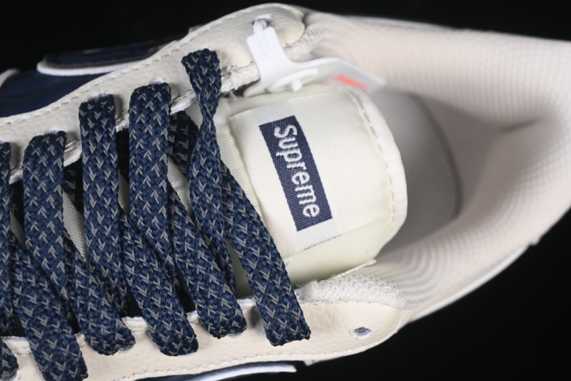 Nike Air Force 1'07 Low Supreme Co-branded Ripple Beige Blue Casual Skate Shoes - XY2025-001