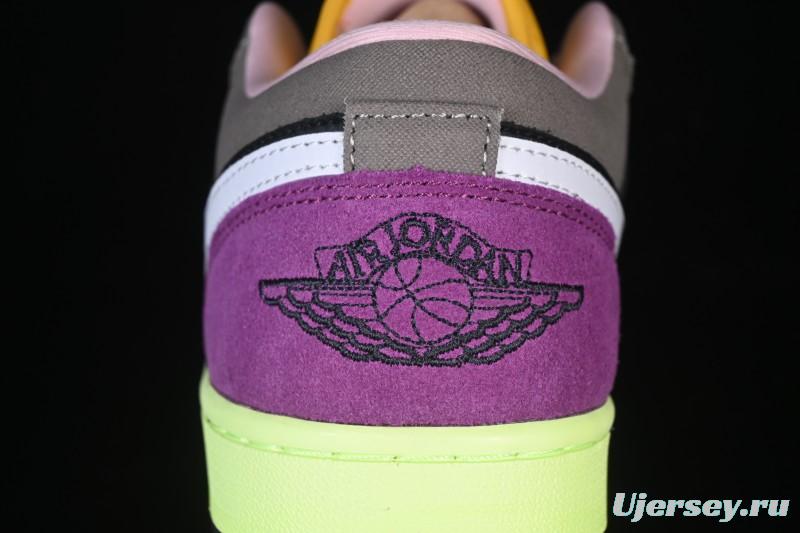 Nike Air Jordan 1 Low Tokyo Bio Hack Casual Sneakers - HQ2010-005