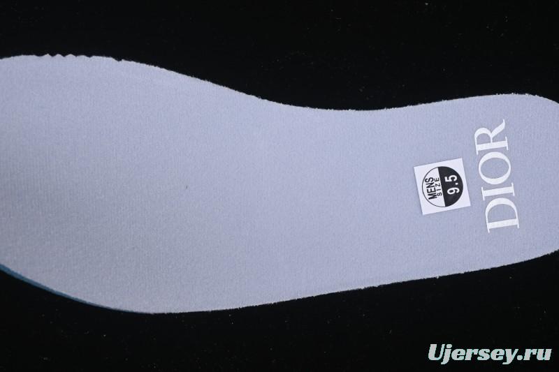 Dior Air Jordan 1 Low White Grey Collaboration Low-Top Sneakers - CN8608-002