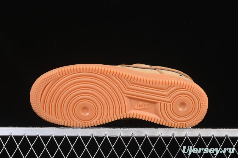 Nike Air Force 1 '07 Low LV Collaboration Wheat Print Casual Sneakers - DK0188-082