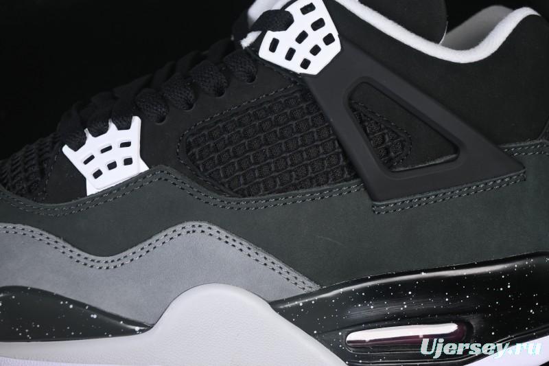 Nike Air Jordan 4 Retro Basketball Shoes with Fear Pack Design - FQ8138-002