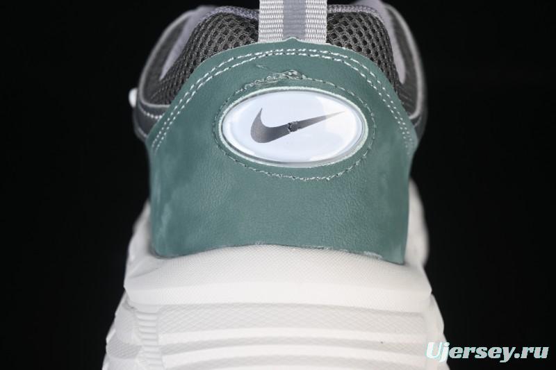 Nike P-6000 Retro Casual Sports Kids Shoes - Gray Green White Swoosh