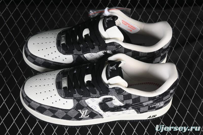 Nike Air Force 1 '07 Low LV Collaboration White Black Casual Sneakers - YF9511-817