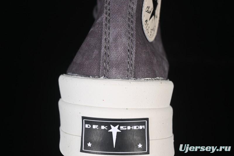 Rick Owens Drkshdw Converse Chuck 70 High Top Platform Canvas Sneakers - A06755C