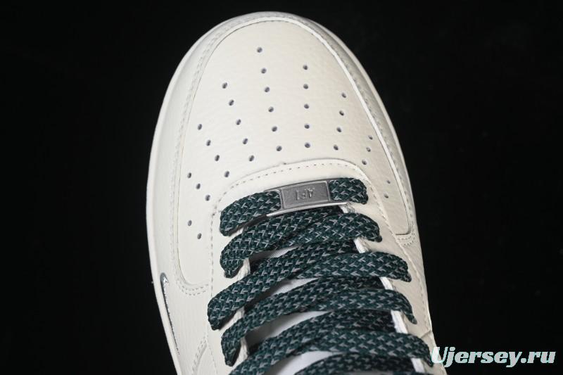 Nike Air Force 1'07 Mid Casual Shoes with Reflective Design and Full-Length Air Cushion - XL0236-235