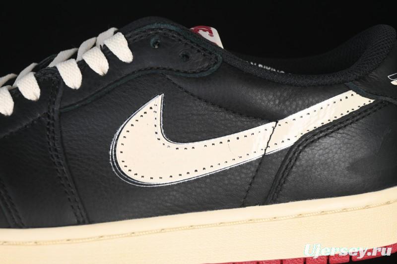 Nike Nigel Sylvester x Air Jordan 1 Low Lifestyle Casual Skate Shoes - IB8958-001